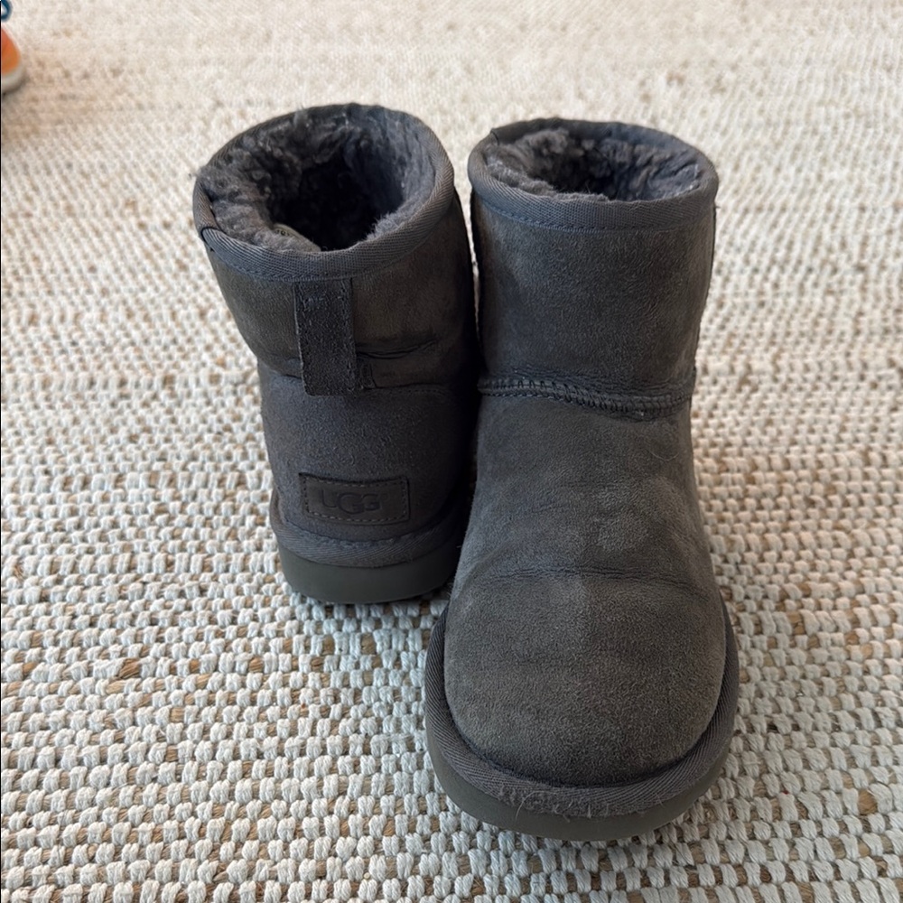 UGG Grey Classic Mini Suede Boots